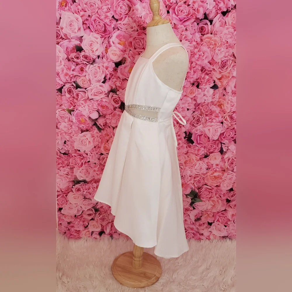 Girls formal white dress